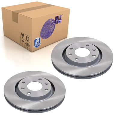 Pair of Front Brake Disc Fits Peugeot OE 4249G1 Blue Print ADP154311