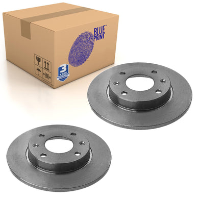 Pair of Brake Disc Fits Peugeot 106 205 206 306 309 405 Cit Blue Print ADP154315