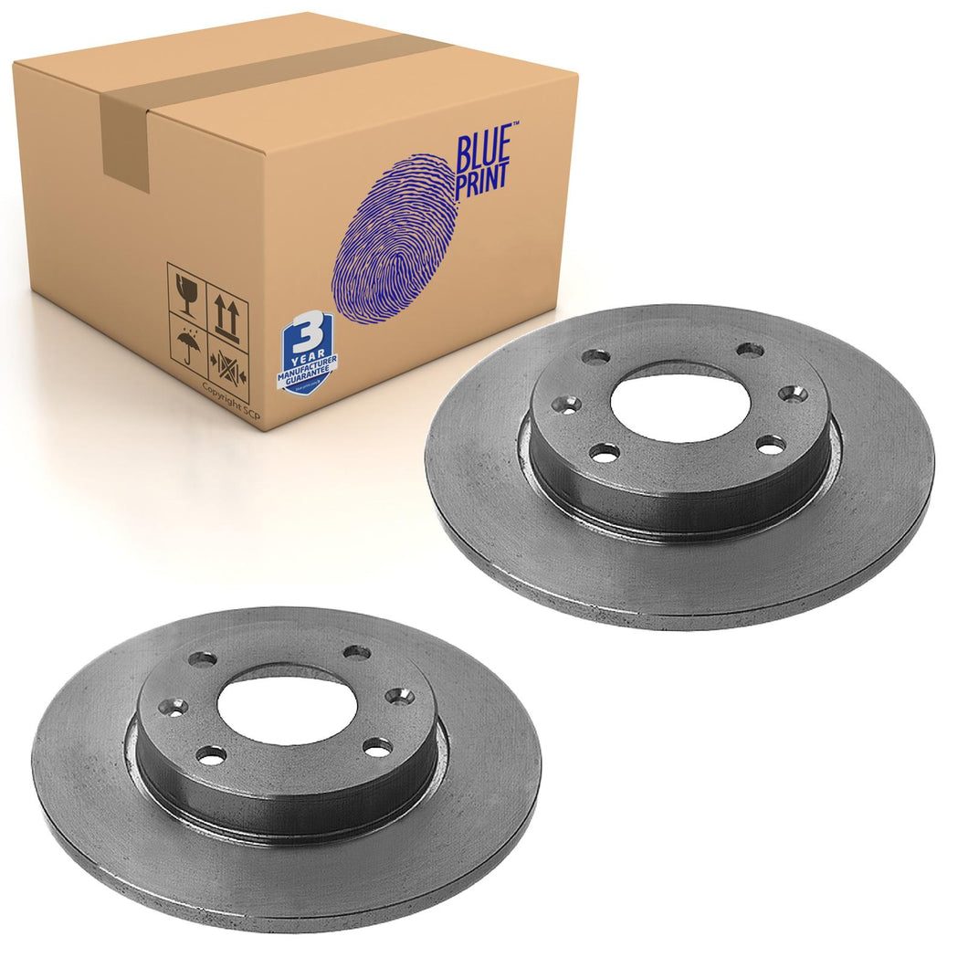 Pair of Brake Disc Fits Peugeot 106 205 206 306 309 405 Cit Blue Print ADP154315