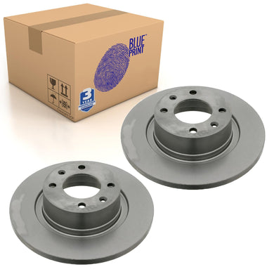 Pair of Rear Brake Disc Fits Citroen OE 4246W4 Blue Print ADP154319