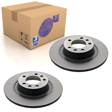 Pair of Rear Brake Disc Fits Peugeot 407 OE 424914 Blue Print ADP154338