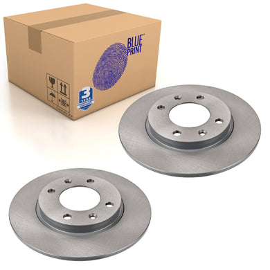 Pair of Rear Brake Disc Fits Peugeot OE 4249F5 Blue Print ADP154340