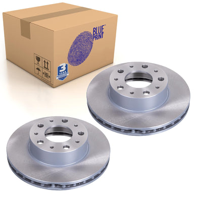 Pair of Front Brake Disc Fits Peugeot OE 4249K2 Blue Print ADP154342