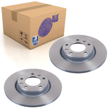 Load image into Gallery viewer, Pair of Rear Brake Disc Fits Peugeot OE 1609582880 Blue Print ADP154346