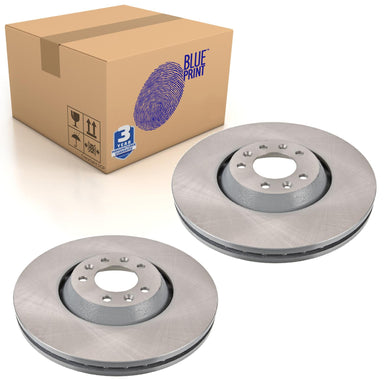 Pair of Front Brake Disc Fits Citroen OE 4249A9 Blue Print ADP154348