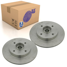 Load image into Gallery viewer, Pair of Rear Brake Disc Inc Wheel Bearing &amp; Abs Sensor Ring Blue Print ADP154352