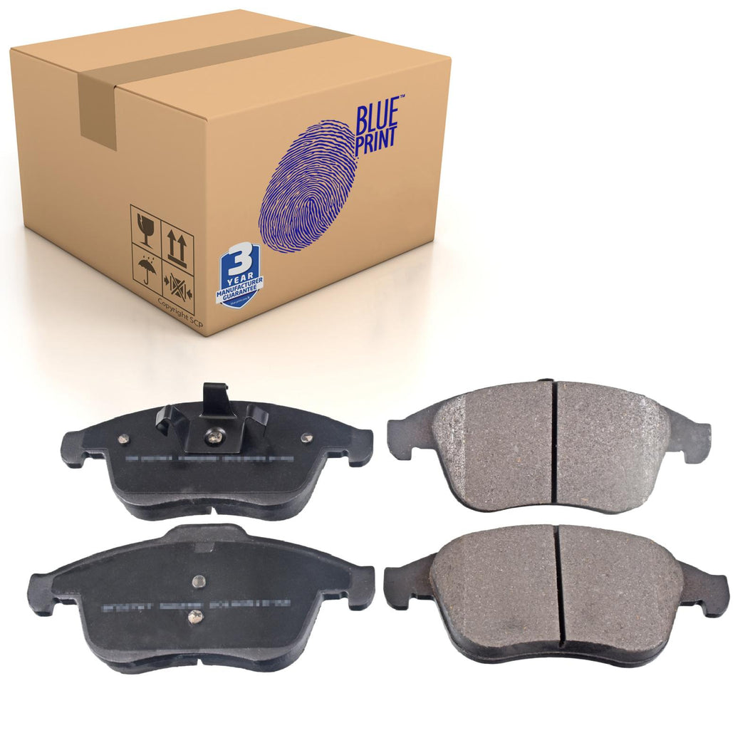 Front Brake Pads Clio Set Kit Fits Renault 41 06 050 55R Blue Print ADR164211