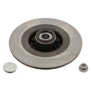 Pair of Rear Brake Disc Inc Wheel Bearing Abs Sensor Ring A Blue Print ADR164323
