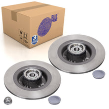 Load image into Gallery viewer, Pair of Rear Brake Disc Inc Wheel Bearing Abs Sensor Ring A Blue Print ADR164324