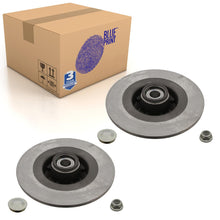 Load image into Gallery viewer, Pair of Rear Brake Disc Inc Wheel Bearing Abs Sensor Ring A Blue Print ADR164325