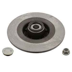 Pair of Rear Brake Disc Inc Wheel Bearing Abs Sensor Ring A Blue Print ADR164325