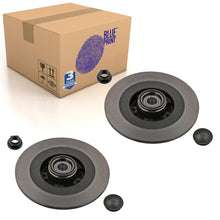 Load image into Gallery viewer, Pair of Rear Brake Disc Inc Wheel Bearing &amp; Abs Sensor Ring Blue Print ADR164327