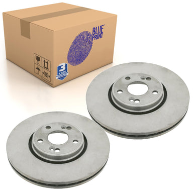 Pair of Front Brake Disc Fits Renault Espace Laguna Blue Print ADR164331