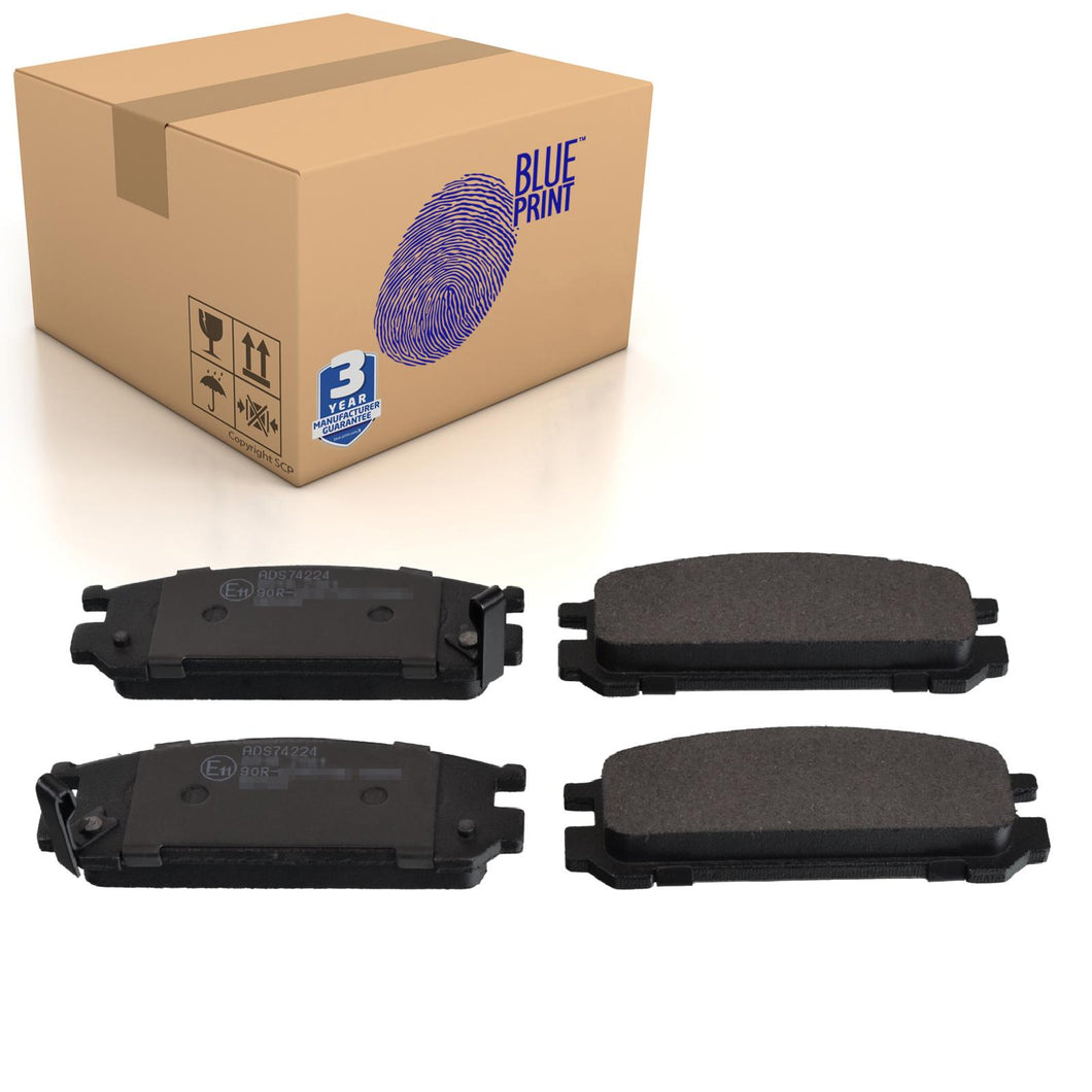 Rear Brake Pads Impreza Set Kit Fits Subaru 26296AA062 Blue Print ADS74224
