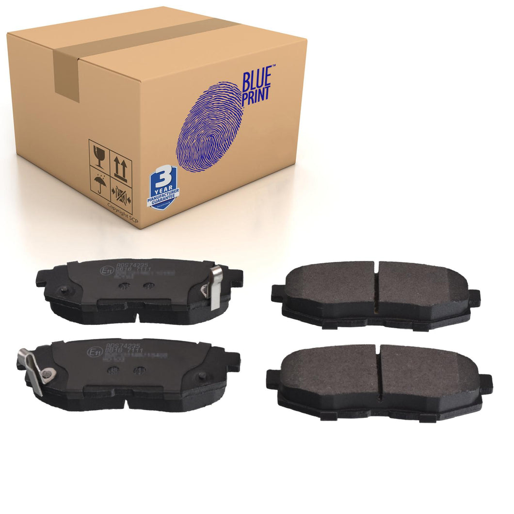 Rear Brake Pads Set Kit Fits Subaru 26696XA010 Blue Print ADS74235