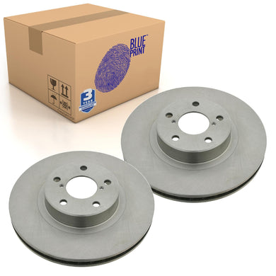 Pair of Front Brake Disc Fits Toyota 86 GT 86 OE 26300FA160 Blue Print ADS74313