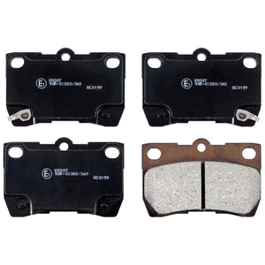 Rear Brake Pads Mark Set Kit Fits Toyota 04466-22190 Blue Print ADT342156