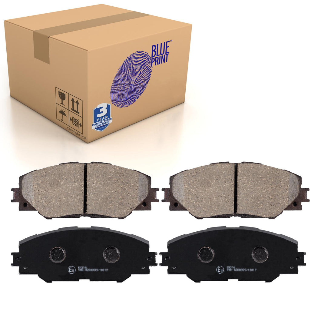 Front Brake Pads Auris Set Kit Fits Toyota 04465-42180 Blue Print ADT342162