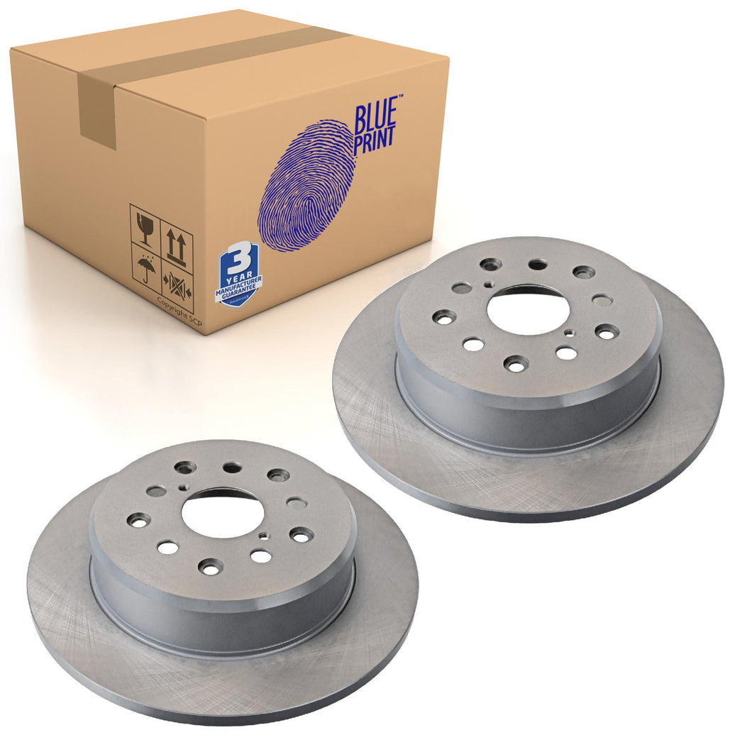 Pair of Rear Brake Disc Fits Toyota Altezza Aristo Mark II Blue Print ADT343108