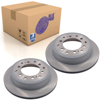 Rear Brake Disc Fits Toyota 4 Runner Hilux Surf 4x4 Land Cr Blue Print ADT343129