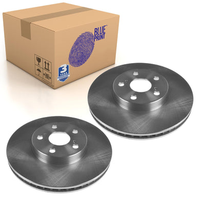 Pair of Front Brake Disc Fits Toyota Allion Caldina Celica Blue Print ADT343146