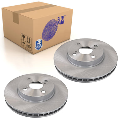 Pair of Front Brake Disc Fits Toyota Corolla 4x4 Spacio Ver Blue Print ADT343156