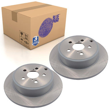 Pair of Rear Brake Disc Fits Toyota Avensis 4x4 Wagon 4x4 Blue Print ADT343167