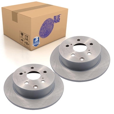 Pair of Rear Brake Disc Fits Toyota Avensis II Blue Print ADT343200