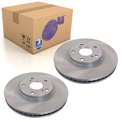 Pair of Front Brake Disc Fits Toyota Camry Solara Lexus RX Blue Print ADT343204
