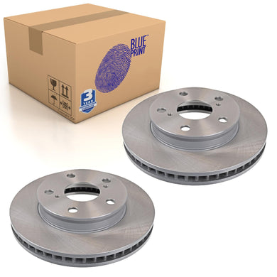 Pair of Front Brake Disc Fits Toyota Hilux Vigo Blue Print ADT343210
