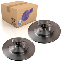 Load image into Gallery viewer, Pair of Rear Brake Disc Inc Wheel Stud Fits Toyota Paseo Se Blue Print ADT343214