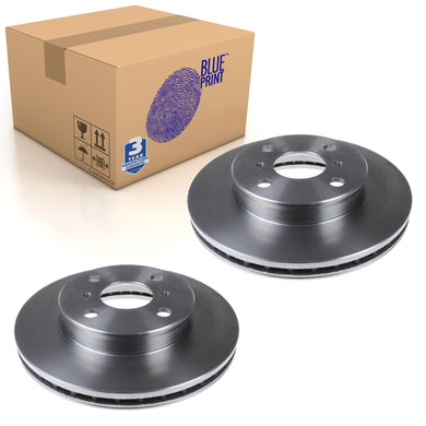 Pair of Front Brake Disc Fits Toyota Corolla Levin Sprinter Blue Print ADT343232