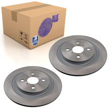 Load image into Gallery viewer, Pair of Rear Brake Disc Fits Toyota Yaris Daihatsu Charade Blue Print ADT343274