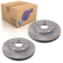 Load image into Gallery viewer, Pair of Front Brake Disc Fits Toyota Auris Corolla Quest Blue Print ADT343279