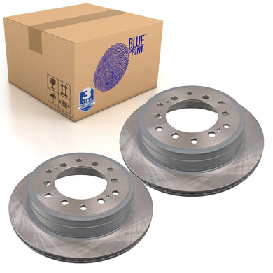 Rear Brake Disc Fits Toyota FJ Cruiser Fortuner Land Prado Blue Print ADT343281