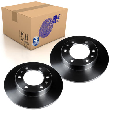 Pair of Front Brake Disc Fits Toyota Hilux Land Cruiser Blue Print ADT34329