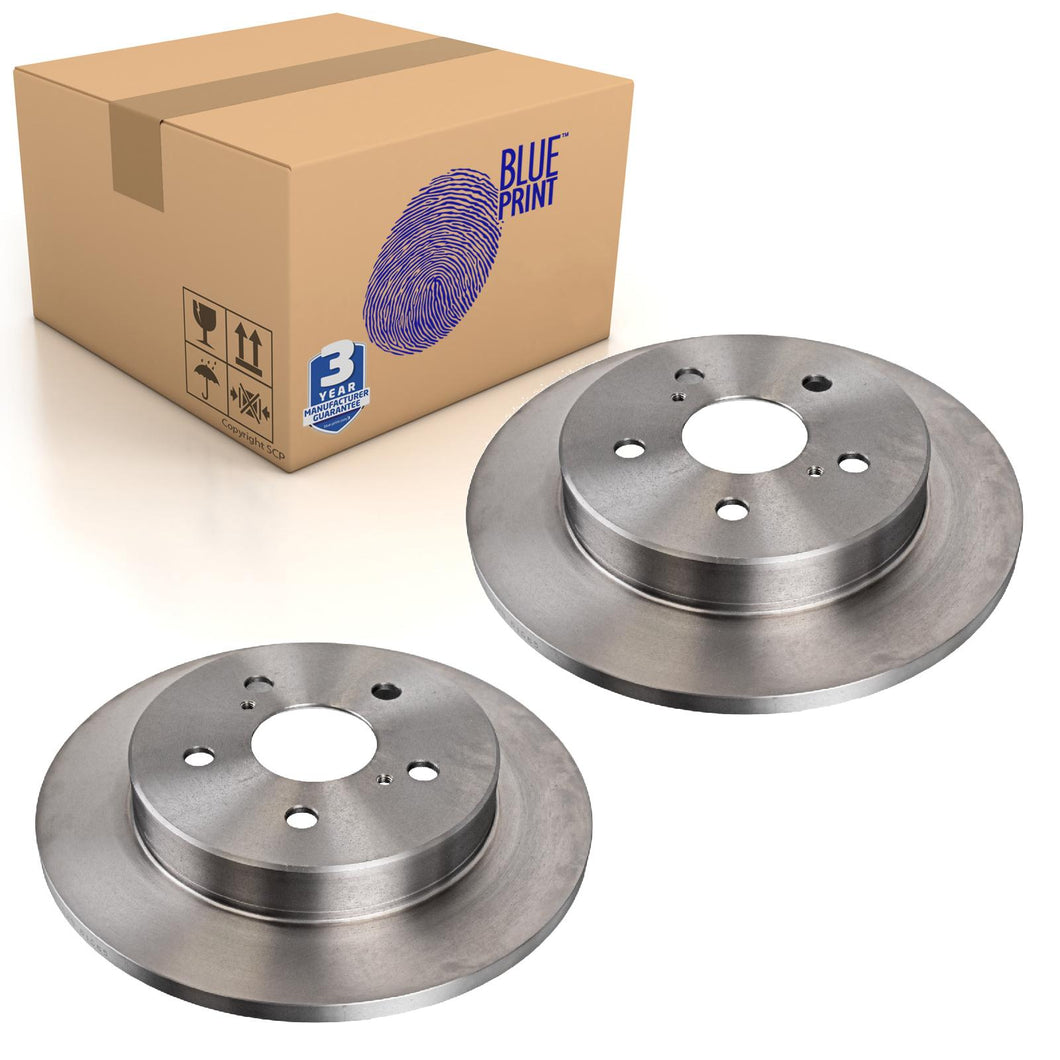 Pair of Rear Brake Disc Fits Lexus NX 200 300 Blue Print ADT343310