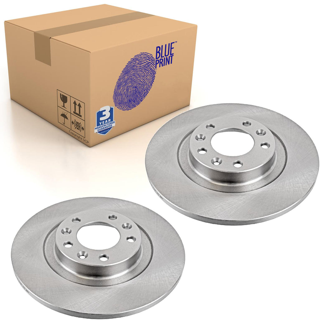 Pair of Rear Brake Disc Fits Toyota OE SU001A6145 Blue Print ADT343318