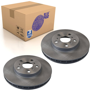 Pair of Front Brake Disc Fits Toyota Celica OE 4351220190 Blue Print ADT34346
