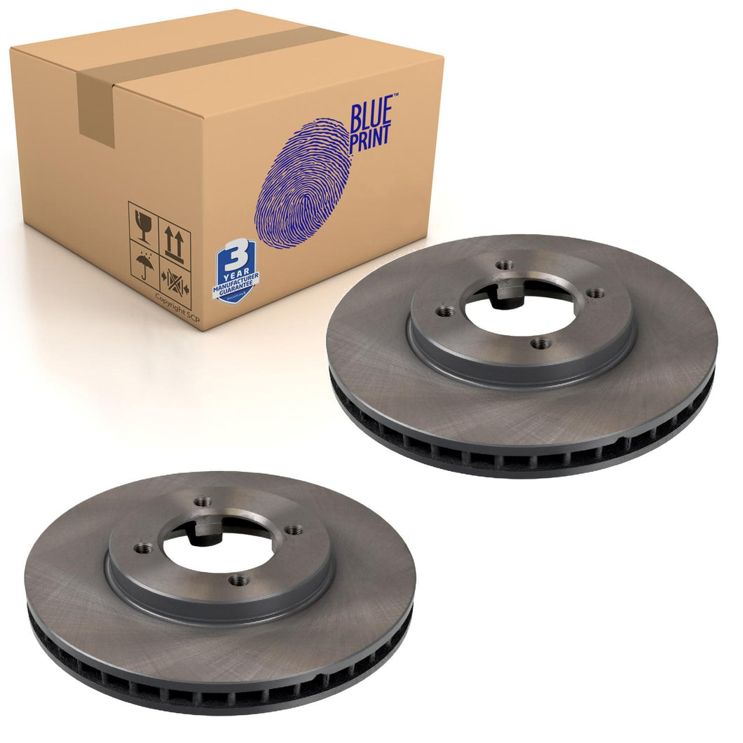 Pair of Front Brake Disc Fits Toyota Liteace Master Ace Surf Blue Print ADT34369
