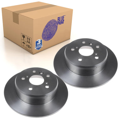 Pair of Rear Brake Disc Fits Toyota Camry Solara Windom Blue Print ADT34374