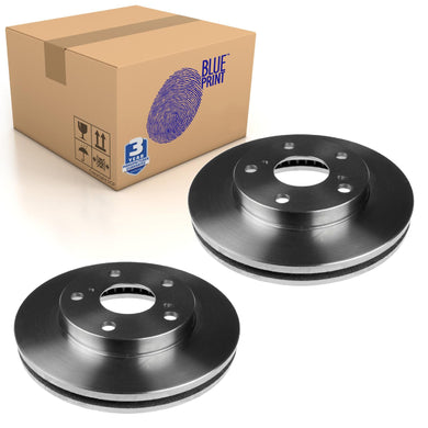 Pair of Front Brake Disc Fits Toyota Camry Gaia Ipsum Picnic Blue Print ADT34377