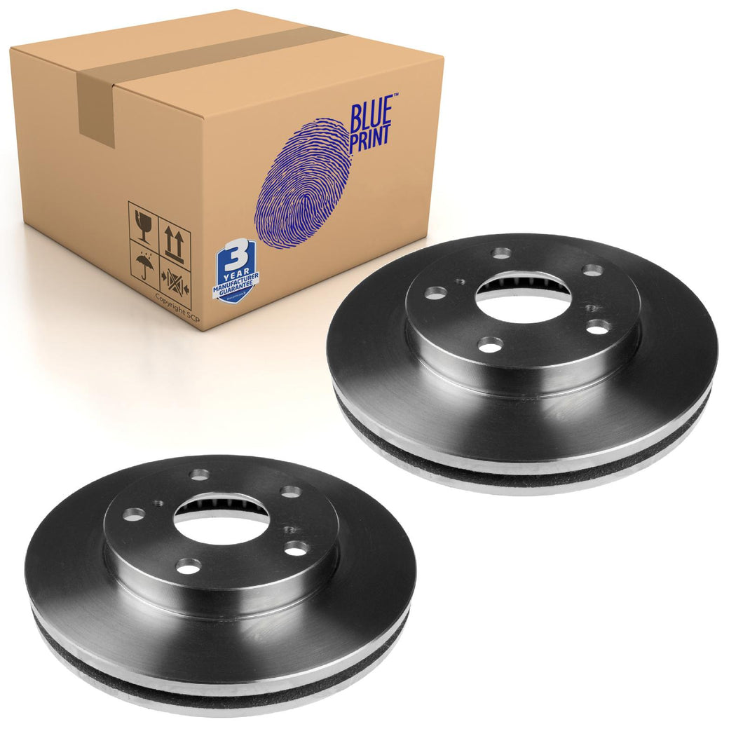 Pair of Front Brake Disc Fits Toyota Camry Gaia Ipsum Picnic Blue Print ADT34377