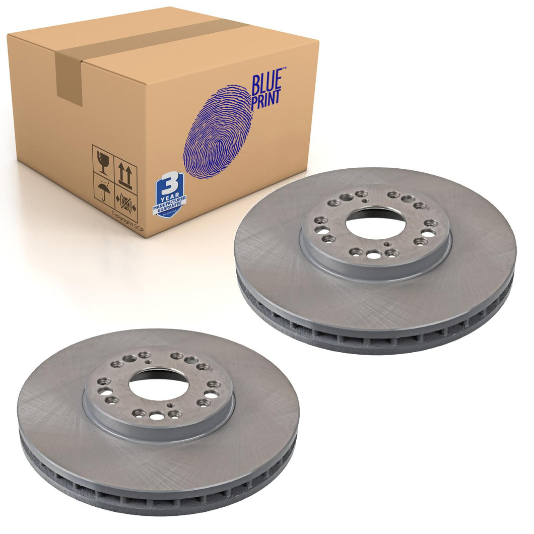 Pair of Front Brake Disc Fits Lexus GS IS 200 300 LS 400 SC Blue Print ADT34387