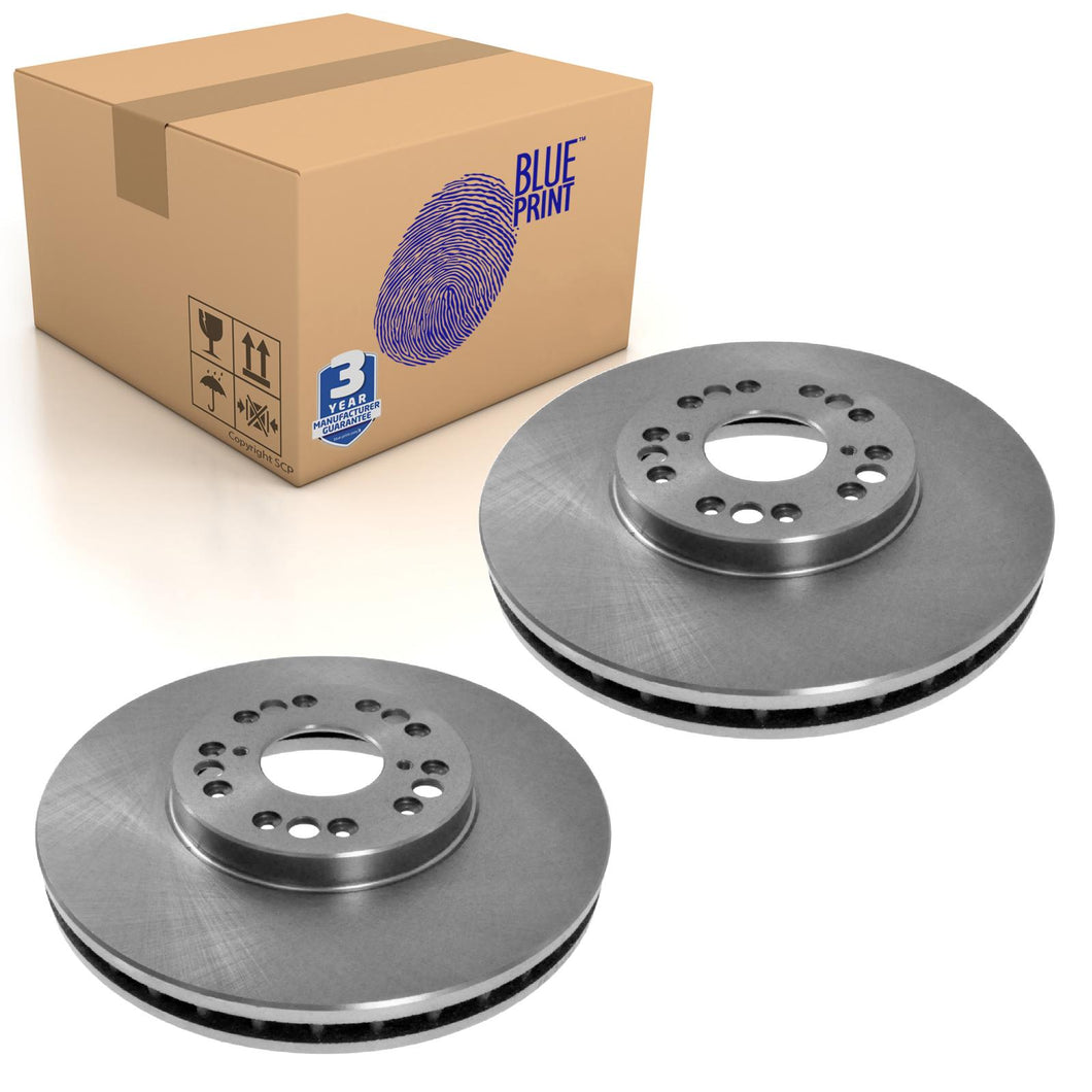 Pair of Front Brake Disc Fits Toyota Altezza Aristo Celsior Blue Print ADT34397