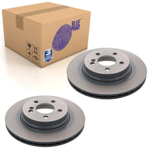Load image into Gallery viewer, Pair of Rear Brake Disc Fits Mercedes Benz C-Class Model 20 Blue Print ADU174305