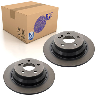 Pair of Rear Brake Disc Fits Mercedes Benz E-Class Model 21 Blue Print ADU174309