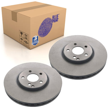 Pair of Front Brake Disc Fits Mercedes-Benz OE 2114211112 Blue Print ADU1743103