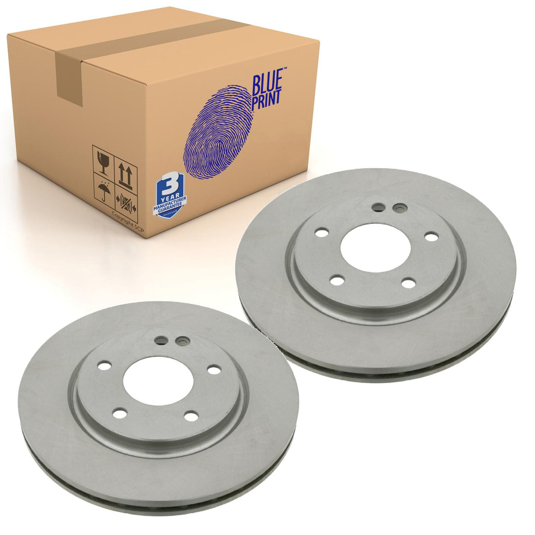 Pair of Front Brake Disc Fits Mercedes Vaneo Blue Print ADU1743109