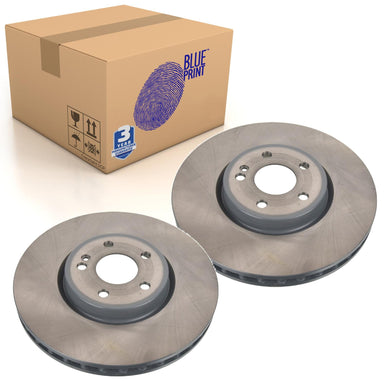 Pair of Front Brake Disc Fits Mercedes-Benz OE 2474211912 Blue Print ADU1743118